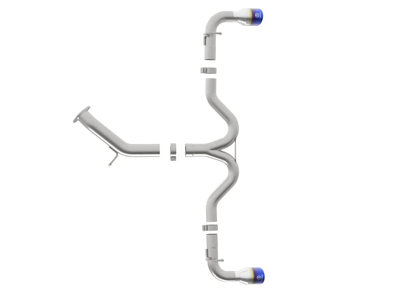 aFe Takeda 3-2.5in 304SS Axle-Back Exh Sys w/Blue Flame Tip 2018 Hyundai Elantra GT Sport I4-1.6L(t) - Additional View 5