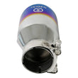 Load image into Gallery viewer, aFe Takeda 304 Stainless Steel Clamp-On Exhaust Tip 2.5in Inlet / 4in Outlet - Blue Flame - Additional View 6