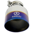 Load image into Gallery viewer, aFe Takeda 304 Stainless Steel Clamp-On Exhaust Tip 2.5in. Inlet / 4.5in. Outlet - Blue Flame - Additional View 5