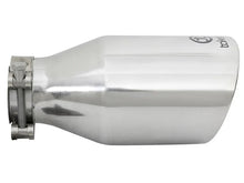 Load image into Gallery viewer, aFe Takeda 304 Stainless Steel Clamp-On Exhaust Tip 2.5in. Inlet / 4.5in. Outlet / 9in. L - Polished - Additional View 5