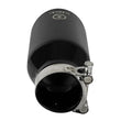 Load image into Gallery viewer, aFe Takeda 304 Stainless Steel Clamp-On Exhaust Tip 2.5in.Inlet / 4in Outlet - Black - Additional View 5
