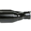 Load image into Gallery viewer, aFe Takeda 304 Stainless Steel Clamp-on Exhaust Tip Black 2-1/2ininlet x 3-1/2in Outlet X 12in L - Side View