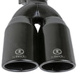 Load image into Gallery viewer, aFe Takeda 304 Stainless Steel Clamp-on Exhaust Tip Black 2-1/2ininlet x 3-1/2in Outlet X 12in L - Installation View