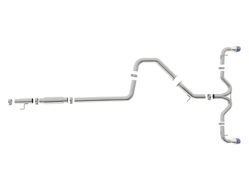 aFe Takeda 304SS Cat-Back Exhaust w/Blue Flame Tips 2018 Hyundai Elantra GT Sport I4 1.6L (t) - Additional View 6