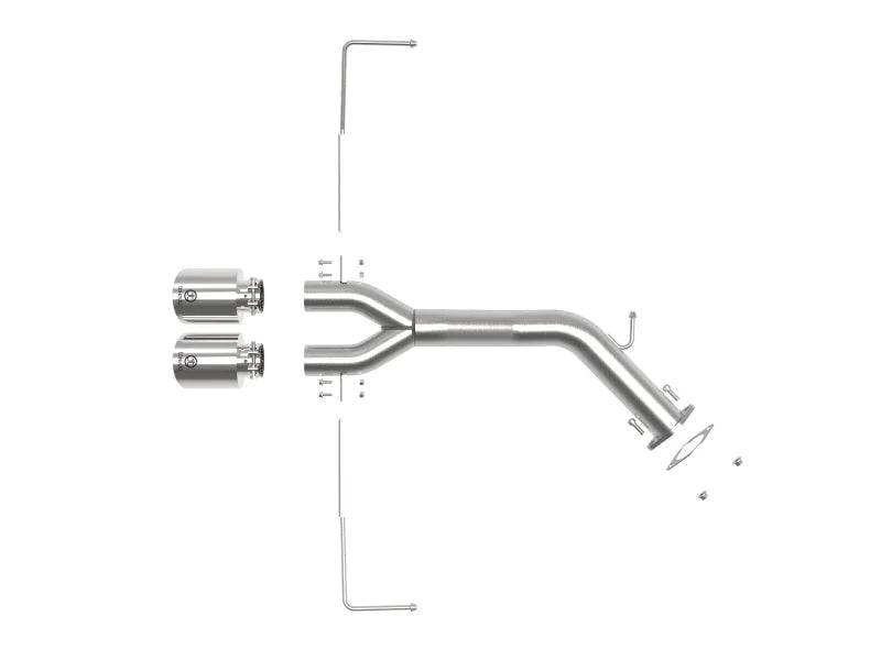 aFe Takeda 3in-2.5in 304 SS Axle-Back Exhaust w/Polished Tip 19-20 Hyundai Veloster I4-1.6L(t) - Additional View 6