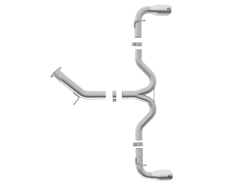 aFe Takeda 3in-2.5in SS Axle-Back Exhaust w/Polished Tips 2018 Hyundai Elantra GT Sport I4-1.6L(t) - Side View