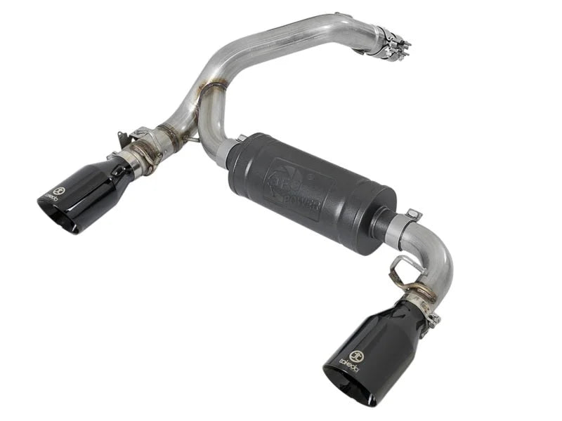 aFe Takeda 3in 304 SS Axle-Back Exhaust System w/ Black Tip 16-18 Ford Focus RS 2.3L (t) - Main Product View