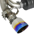 Load image into Gallery viewer, aFe Takeda 3in 304 SS Axle-Back Exhaust System w/ Blue Flame Tip 16-18 Ford Focus RS 2.3L (t) - Additional View 8