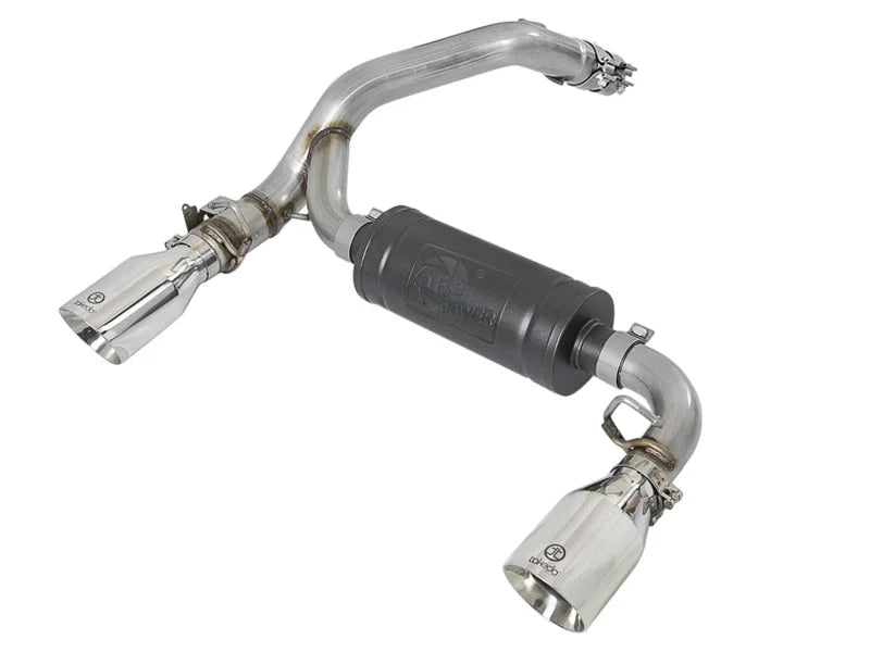 aFe Takeda 3in 304 SS Axle-Back Exhaust System w/ Polished Tip 16-18 Ford Focus RS 2.3L (t) - Main Product View