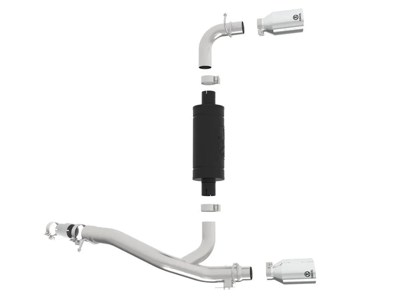 aFe Takeda 3in 304 SS Axle-Back Exhaust System w/ Polished Tip 16-18 Ford Focus RS 2.3L (t) - Additional View 7
