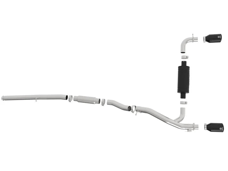 aFe Takeda 3in 304 SS Cat-Back Exhaust System w/ Black Tips 16-18 Ford Focus RS I4-2.3L (t) - Additional View 5