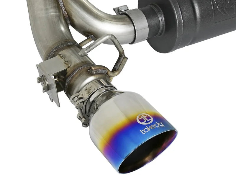 aFe Takeda 3in 304 SS Cat-Back Exhaust System w/ Blue Flame Tip 16-18 Ford Focus RS I4-2.3L (t) - Additional View 9