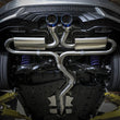 Load image into Gallery viewer, aFe Takeda 3in 304 SS Cat-Back Exhaust System w/ Blue Tips 2017 Honda Civic Si I4 1.5L (t) - Back View