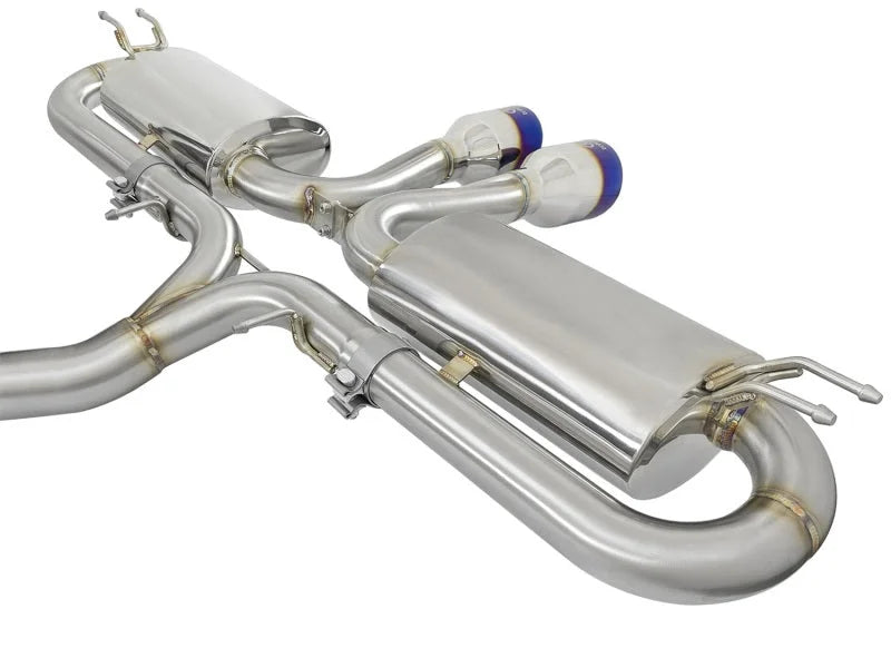 aFe Takeda 3in 304 SS Cat-Back Exhaust System w/ Blue Tips 2017 Honda Civic Si I4 1.5L (t) - Additional View 9