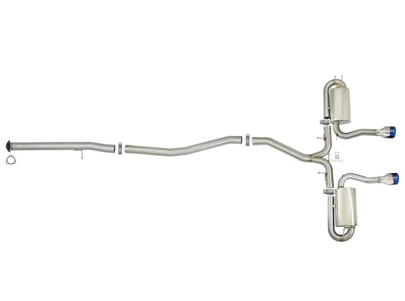 aFe Takeda 3in 304 SS Cat-Back Exhaust System w/ Blue Tips 2017+ Honda Civic Si 4Dr I4 1.5L (t) - Additional View 5