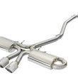 Load image into Gallery viewer, aFe Takeda 3in 304 SS Cat-Back Exhaust System w/ Polished Tips 2017 Honda Civic Si I4 1.5L (t) - Main Product View