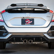 Load image into Gallery viewer, aFe Takeda 3in 304 SS Cat-Back Exhaust System w/CF Tips 17-20 Honda Civic Sport L4-1.5L (t) - Back View