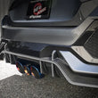 Load image into Gallery viewer, aFe Takeda 3in 304 SS Cat-Back Exhaust w/ Blue Flame Tips 2017+ Honda Civic Type R I4 2.0L (t) - Additional View 5