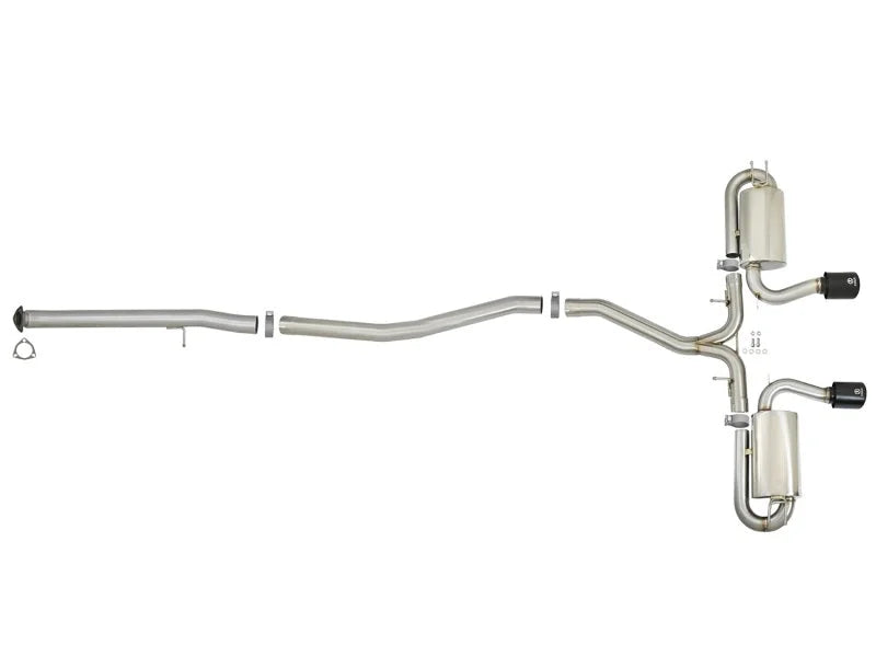 aFe Takeda 3in 304 SS Cat-Back Exhaust w/ Dual Center Black Tips 17+ Honda Civic Si (2dr) I4 1.5L - Additional View 6