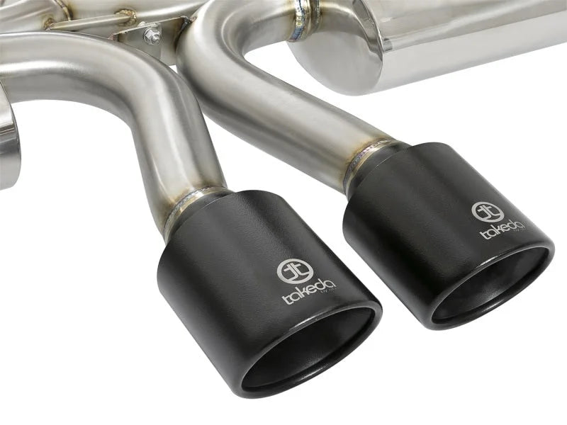 aFe Takeda 3in 304 SS Cat-Back Exhaust w/ Dual Center Black Tips 17+ Honda Civic Si (2dr) I4 1.5L - Additional View 8