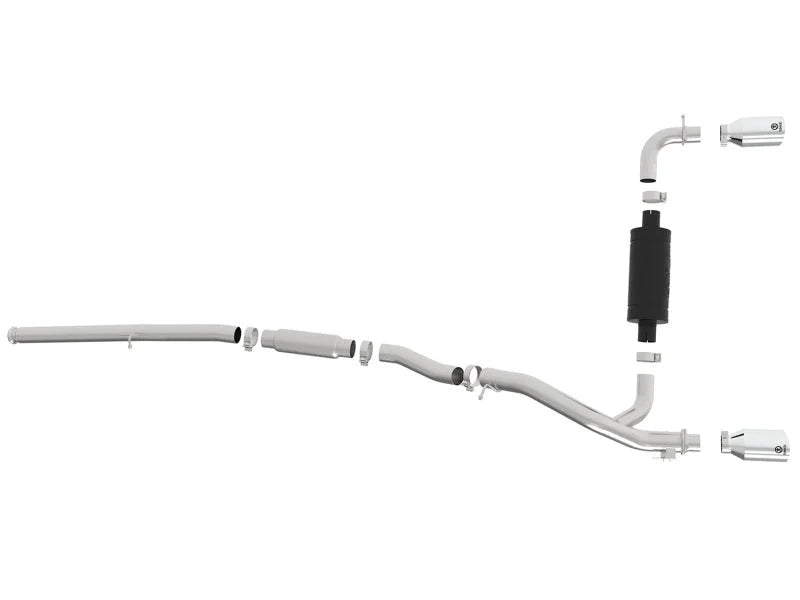 aFe Takeda 3in 304 SS Cat-Back Exhaust w/ Polished Tip 16-18 Ford Focus RS 2.3L (t) - Additional View 6