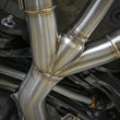 Load image into Gallery viewer, aFe Takeda 3in 304 SS Cat-Back Exhaust w/ Tri-Black Tips 17-18 Honda Civic Type R L4 2.0L (t) - Side View
