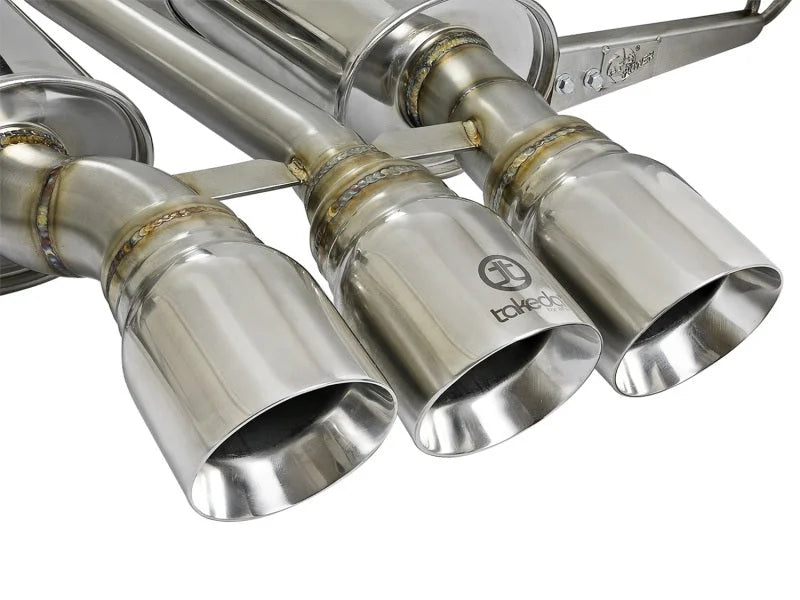 aFe Takeda 3in 304 SS Cat-Back Exhaust w/ Tri-Polished Tips 17-18 Honda Civic Type R L4 2.0L (t) - Additional View 5