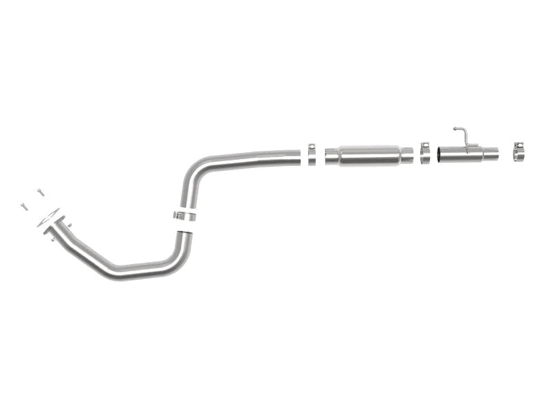 aFe Takeda 3in 304 SS Mid-Pipe Exhaust 19-20 Hyundai Veloster I4-1.6L(t) - Side View
