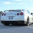 Load image into Gallery viewer, aFe Takeda 3in SS Exhaust Cat-Back 09-14 Nissan GTR V6 3.8L Carbon Fiber Tips - Side View