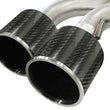 Load image into Gallery viewer, aFe Takeda 3in SS Exhaust Cat-Back 09-14 Nissan GTR V6 3.8L Carbon Fiber Tips - Installation View