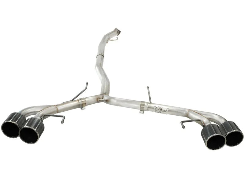 aFe Takeda 3in SS Exhaust Cat-Back 09-14 Nissan GTR V6 3.8L Carbon Fiber Tips - Additional View 5