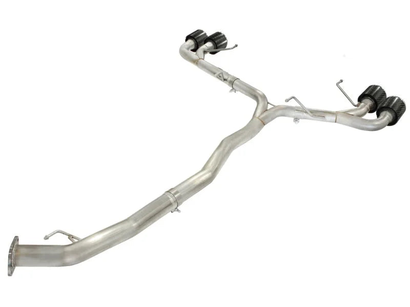 aFe Takeda 3in SS Exhaust Cat-Back 09-14 Nissan GTR V6 3.8L Carbon Fiber Tips - Additional View 6