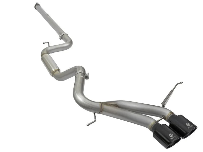 aFe Takeda 3in SS Exhaust Cat-Back 13-16 Ford Focus ST 2.0L Black Tips - Main Product View
