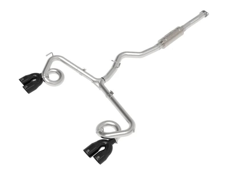 aFe Takeda 3in to 2-1/2in Stainless Cat-Back Exhaust w/ Black Tip fits 2015-2021 Subaru WRX / 2015-2021 Subaru WRX STI H4-...