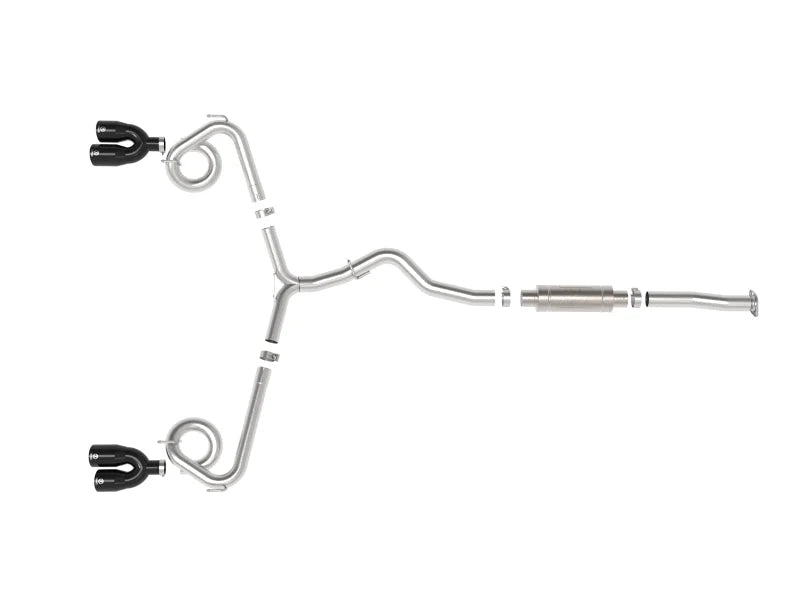 aFe Takeda 3in to 2-1/2in Stainless Cat-Back Exhaust w/ Black Tip fits 2015-2021 Subaru WRX / 2015-2021 Subaru WRX STI H4-...