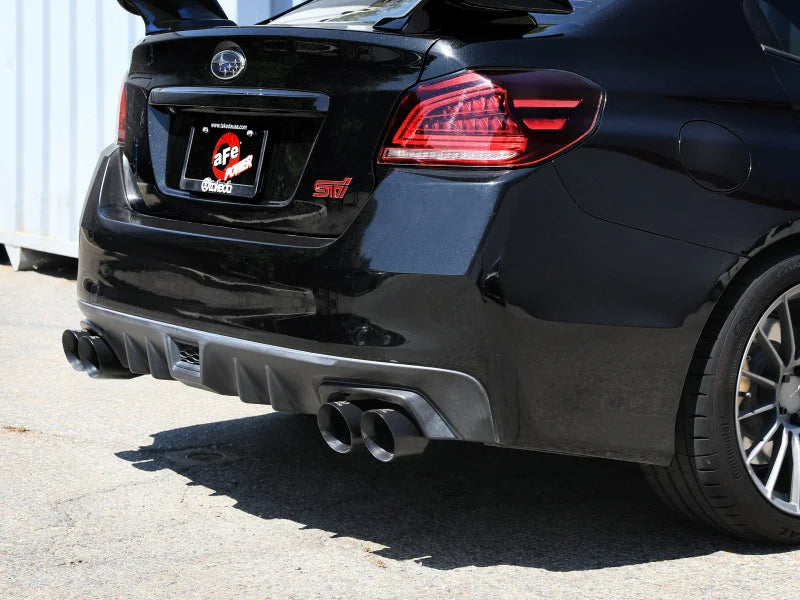 aFe Takeda 3in to 2-1/2in Stainless Cat-Back Exhaust w/ Black Tip fits 2015-2021 Subaru WRX / 2015-2021 Subaru WRX STI H4-...