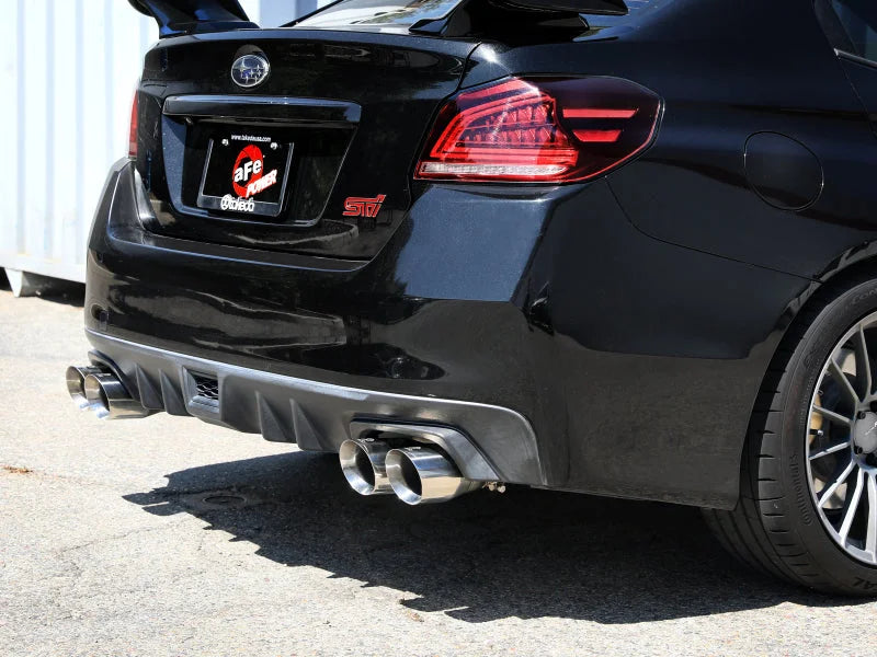 aFe Takeda 3in to 2-1/2in Stnlss Cat-Back Exhaust w/ Polished Tip fits 2015-2021 Subaru WRX / 2015-2021 Subaru WRX STI H4-...