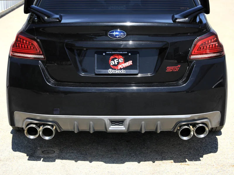 aFe Takeda 3in to 2-1/2in Stnlss Cat-Back Exhaust w/ Polished Tip fits 2015-2021 Subaru WRX / 2015-2021 Subaru WRX STI H4-...