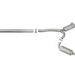 Load image into Gallery viewer, aFe Takeda 3in. to 2.5in. 304 SS C/B Exhaust 08-15 Mitsubishi EVO I4-2.0L (t) - Blue Flamed Tips - Side View
