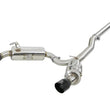 Load image into Gallery viewer, aFe Takeda 3in. to 2.5in. 304 SS C/B Exhaust 08-15 Mitsubishi Lancer EVO I4-2.0L (t) - Black Tips - Main Product View