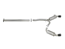 Load image into Gallery viewer, aFe Takeda 3in. to 2.5in. 304 SS C/B Exhaust 08-15 Mitsubishi Lancer EVO I4-2.0L (t) - Black Tips - Installation View