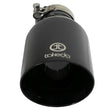 Load image into Gallery viewer, aFe Takeda 409 SS Clamp-On Exhaust Tip 2.5in. Inlet / 4.5in. Outlet / 9in. L - Black - Additional View 5