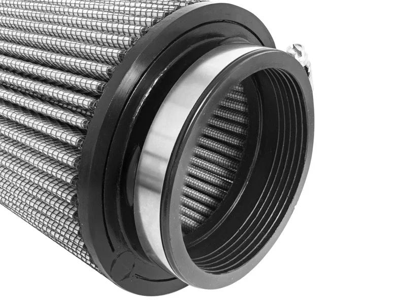 aFe Takeda Air Filters A/F PDS 3-1/2F x  5B x 4-1/2T (INV) x 6.25in Height - Side View