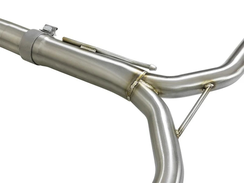 aFe Takeda Exhaust 304SS Dual Cat-Back w/ Black Tips 13-17 Honda Accord LX/EX/EX-L Sedan L4 2.4L - Back View