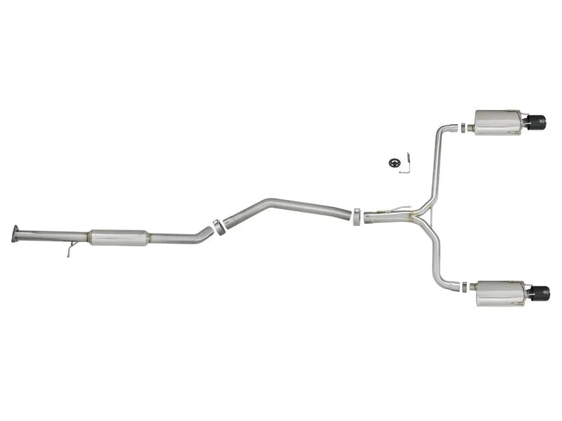 aFe Takeda Exhaust 304SS Dual Cat-Back w/ Black Tips 13-17 Honda Accord LX/EX/EX-L Sedan L4 2.4L - Additional View 5
