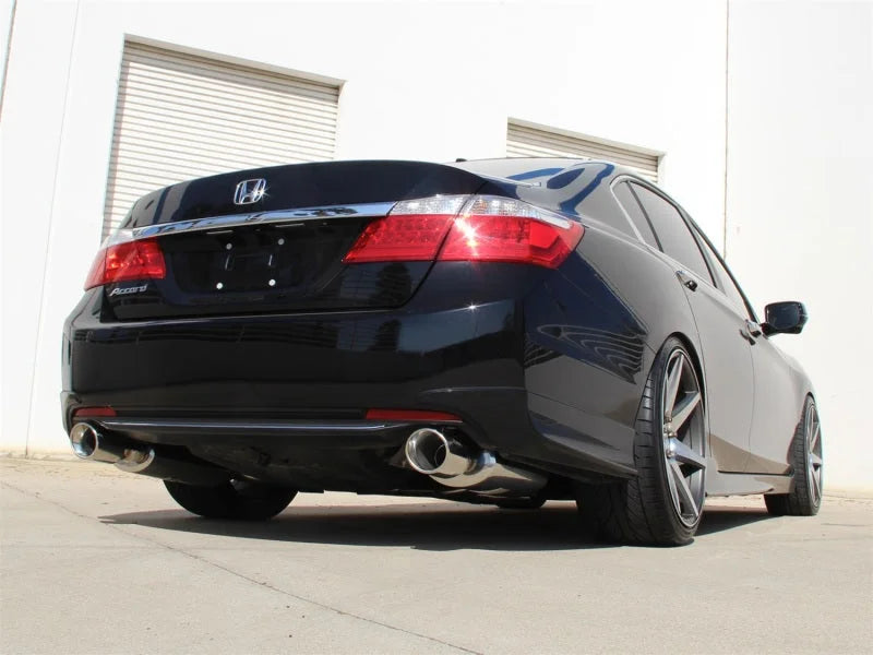 aFe Takeda Exhaust 304SS Dual Cat-Back w/ Polished Tips 13-17 Honda Accord  LX/EX/EX-L Sedan L4 2.4L - Side View