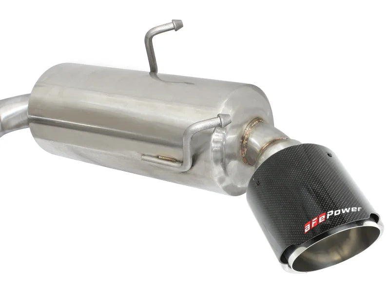 aFe Takeda Exhaust Axle-Back 13-15 Scion FRS / Subaru BRZ 304SS Carbon Fiber Dual Tips Exhaust - Additional View 9