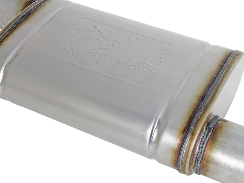 aFe Takeda Exhaust Axle-Back 19-20 Hyundai Veloster N 304SS Black Dual Tips Exhaust - Back View