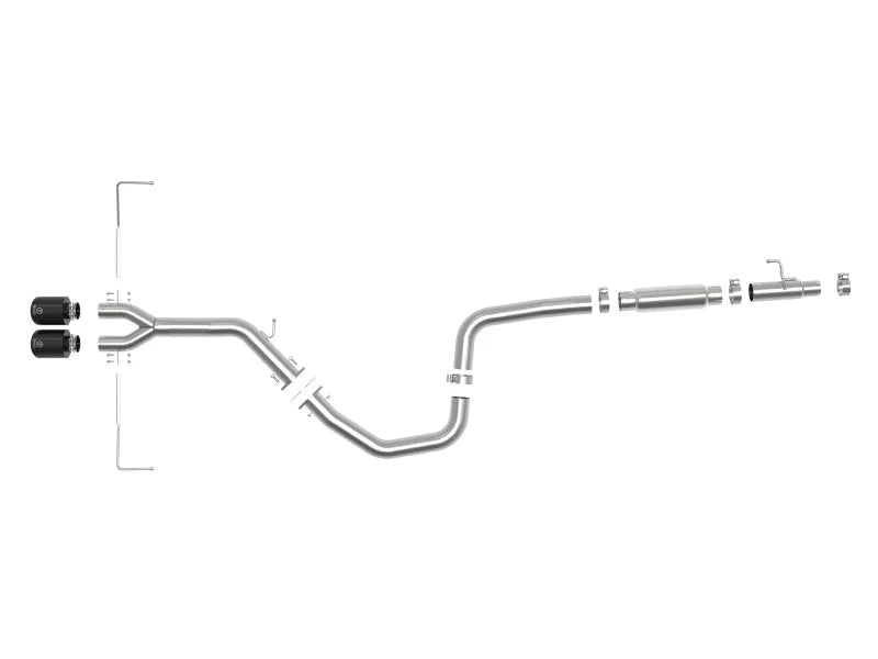 aFe Takeda Exhaust Cat-Back 19-20 Hyundai Veloster 304SS Black Dual Tips Exhaust - Additional View 6