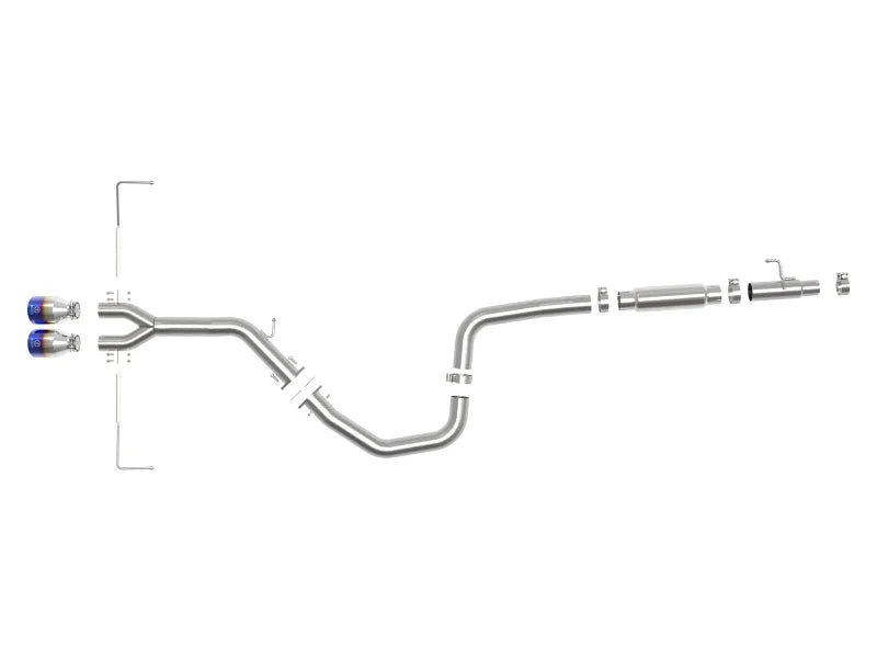 aFe Takeda Exhaust Cat-Back 19-20 Hyundai Veloster 304SS Blue Flame Dual Tips Exhaust - Additional View 5